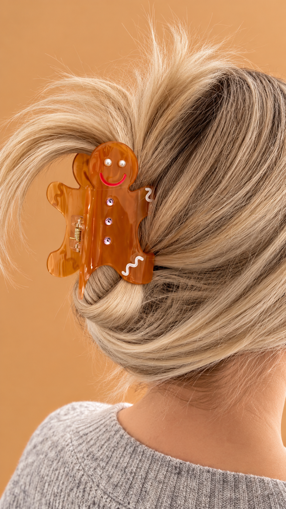 Ginger Lebkuchenmann Haarklammer
