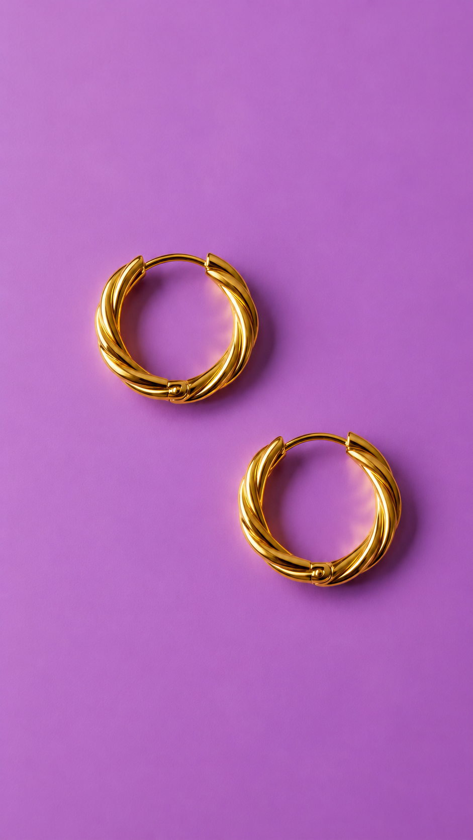 Twist Hoops Gold