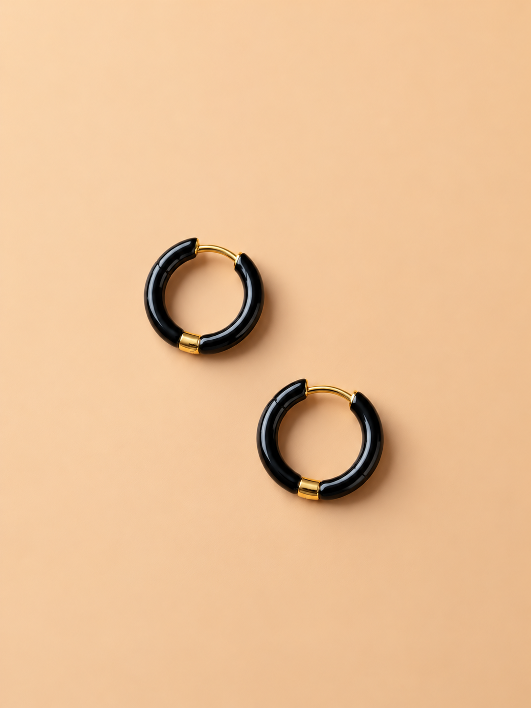 Black Gloss Hoops