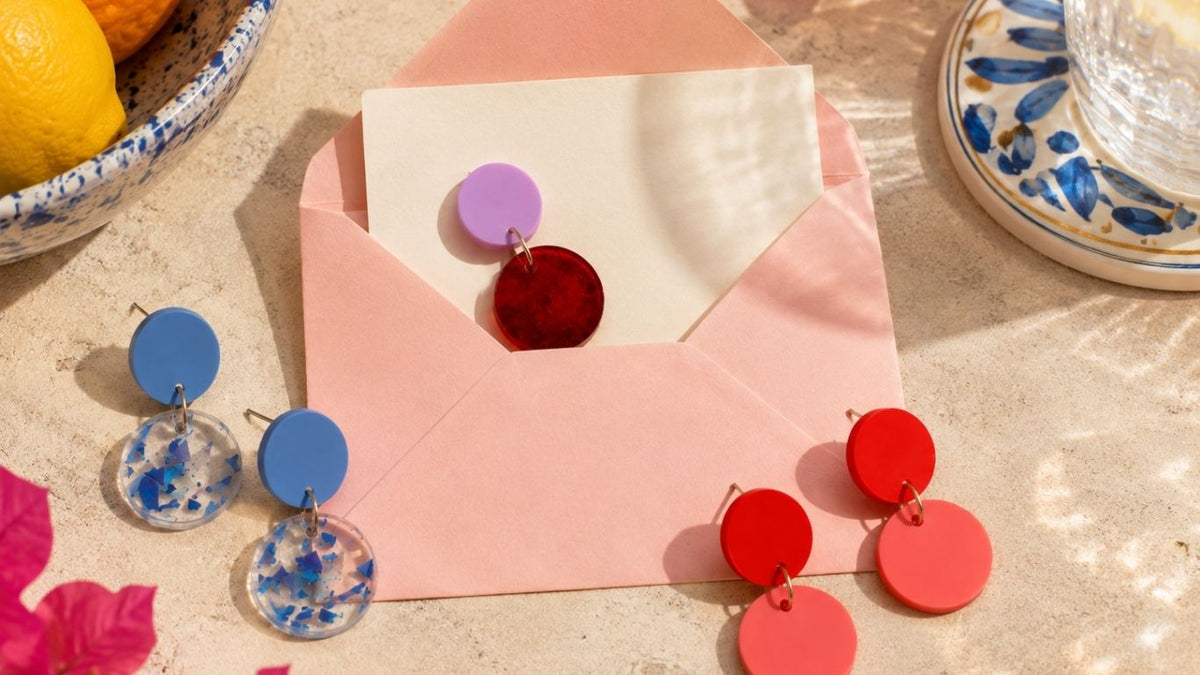 Vienne en Rose Double Bubble Ohrringe